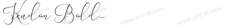 Kreadon Bold字体转换